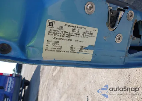 1997 Chevrolet Gmt-400 Hd Fleetside z USA, uszkodzony, nr VIN 1GCGC29R2VE158238